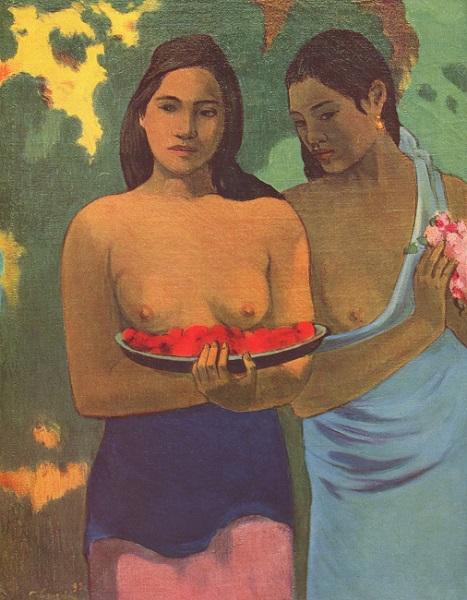 Obra do pós-impressionista francês Gauguin