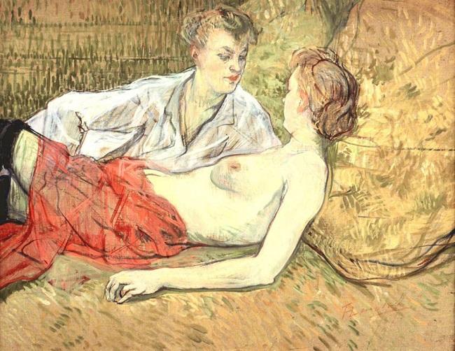 Pintura Dois Amigos de Toulouse-Lautrec