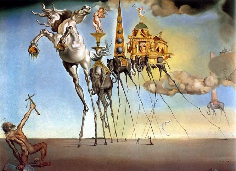 Obra de Salvador Dalí une sonho à realidade